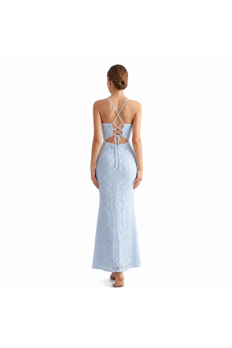 Robes longues en dentelle