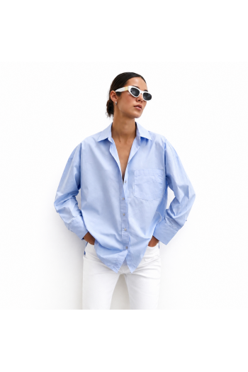 Chemise Oversize Bleu Ciel