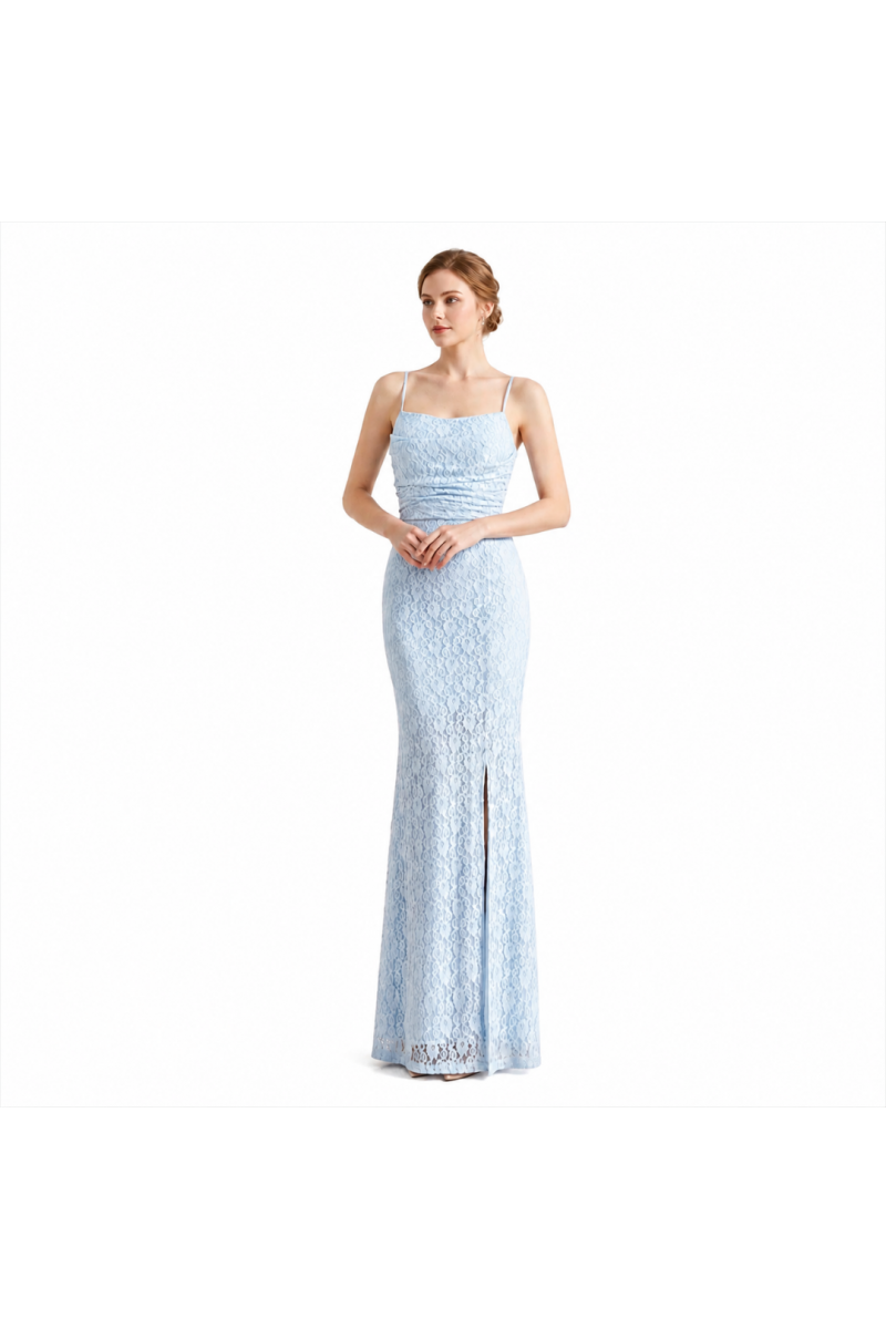 Robes longues en dentelle