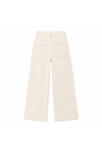 Pantalon Wide Leg Écru 