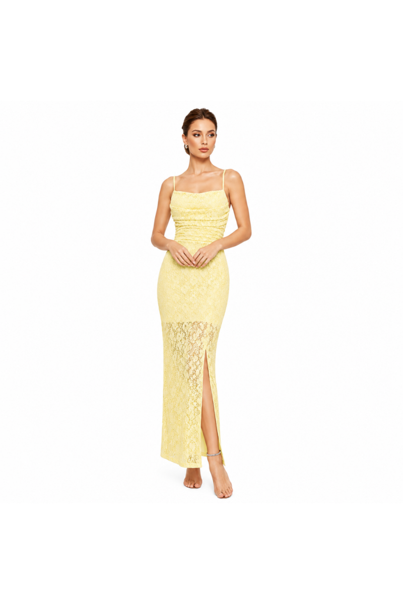 Robes longues en dentelle