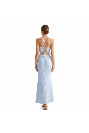 Robes longues en dentelle