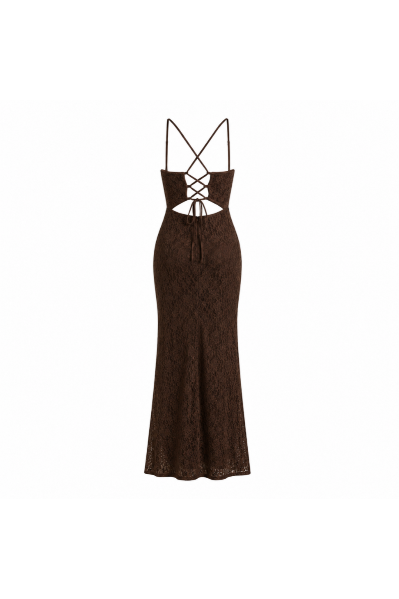 Robes longues en dentelle