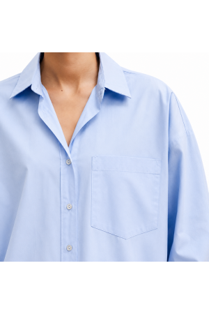 Chemise Oversize Bleu Ciel