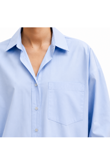 Chemise Oversize Bleu Ciel