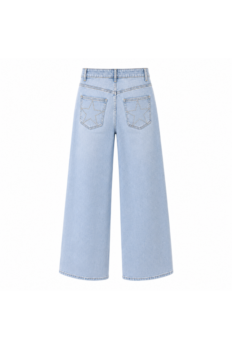 Silver Star Wide Leg Jean