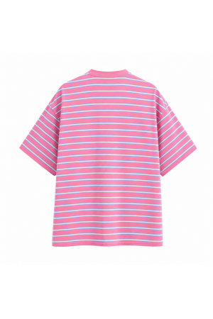 T-shirt Rayé Rose 