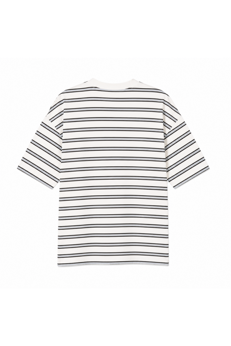 T-shirt Rayé Gris 