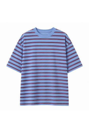 T-shirt Rayé Bleu Ciel