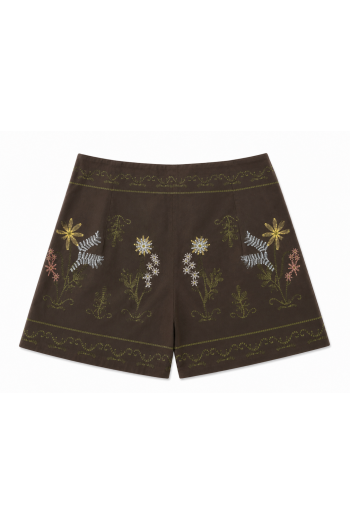 Jupe-Short Marron
