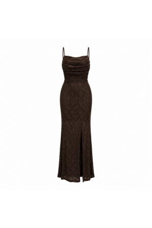 Robes longues en dentelle