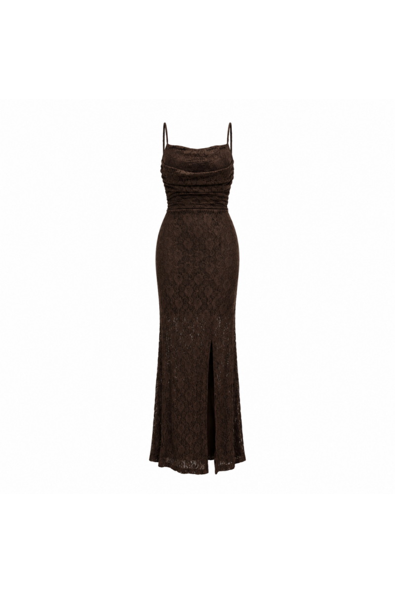 Robes longues en dentelle