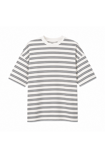 T-shirt Rayé Gris 