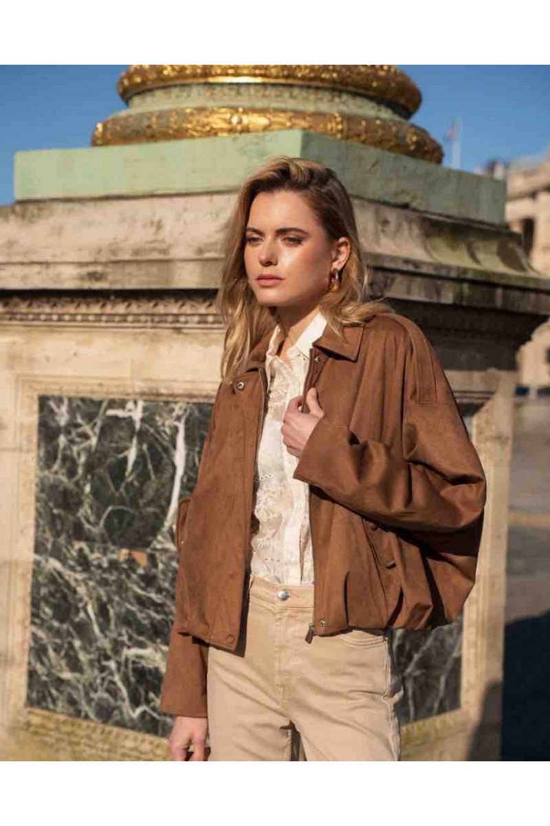 Veste Mila en Suédine