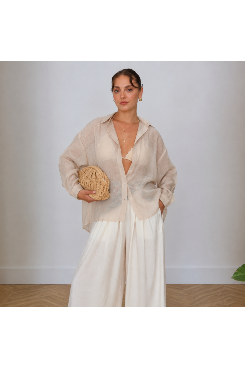 Chemise Beige Légère