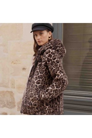 Manteau Réversible Léopard